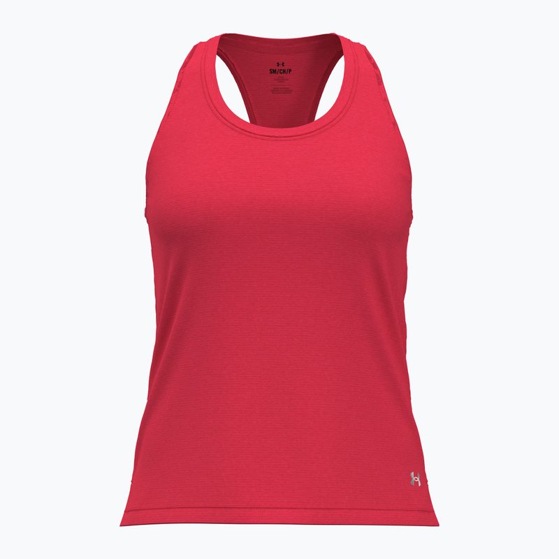 Women's Under Armour Launch Singlet racer red/reflective running tank top