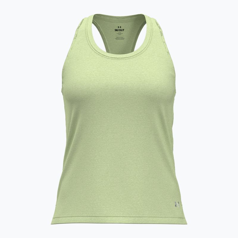 Under Armour Launch Singlet retro green/reflective women's running tank top