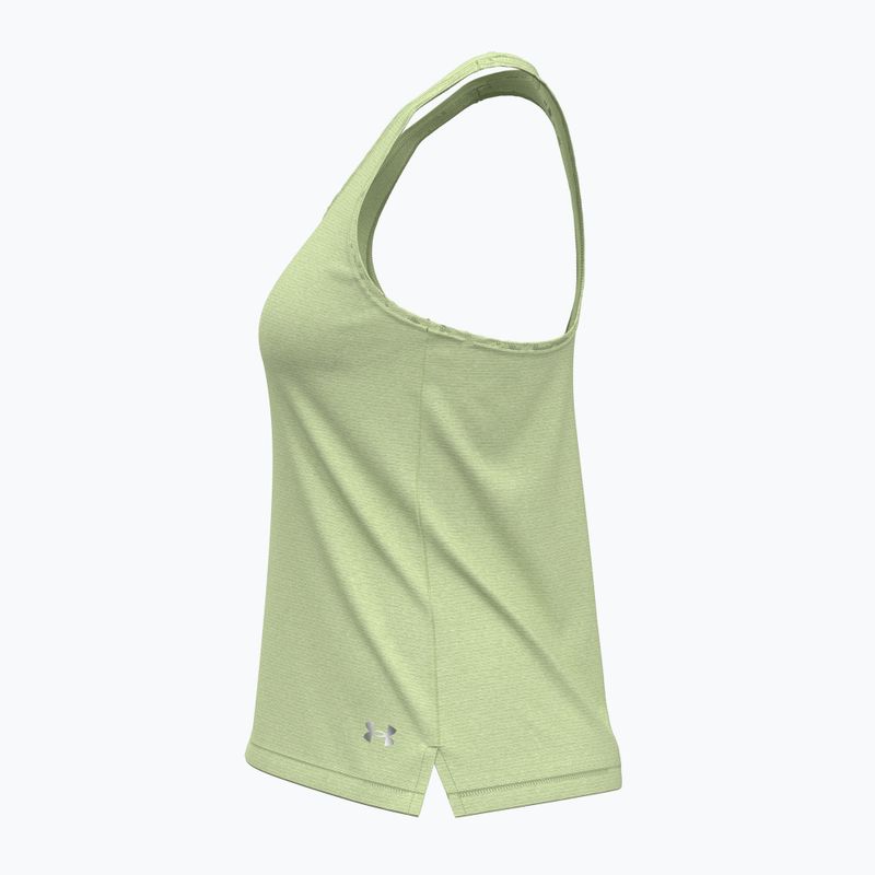 Under Armour Launch Singlet retro green/reflective women's running tank top 4