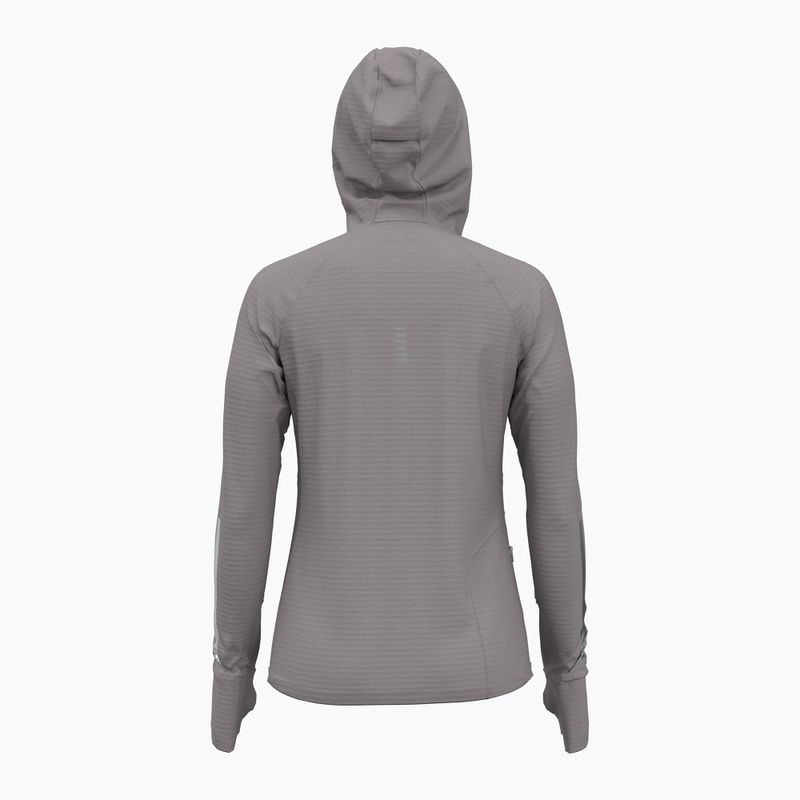 Under Armour women's running sweatshirt Lunch Elite CW Balaclava Hoodie tetra gray/reflective 2