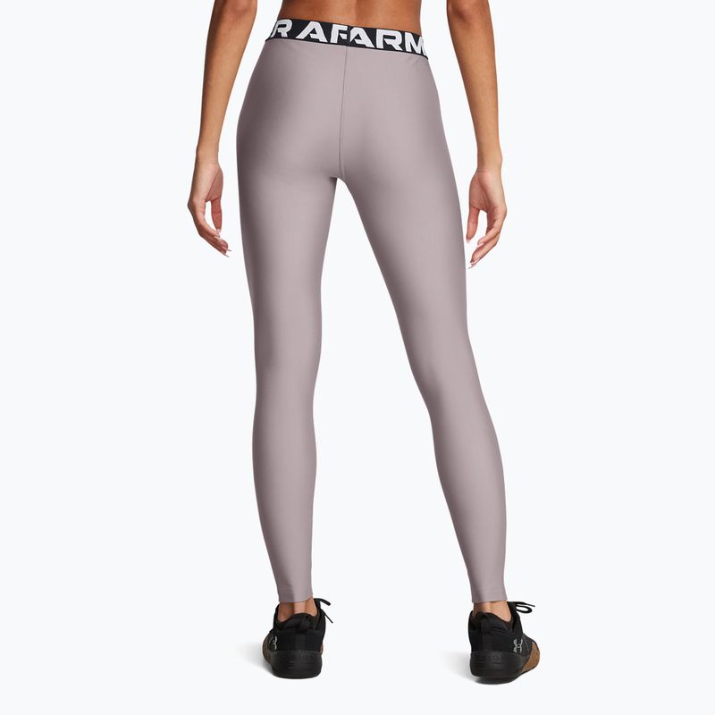 Under Armour HeatGear tetra gray/white women's training leggings 3