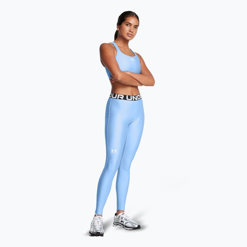 Under Armour HeatGear women's leggings horizon blue/white 2