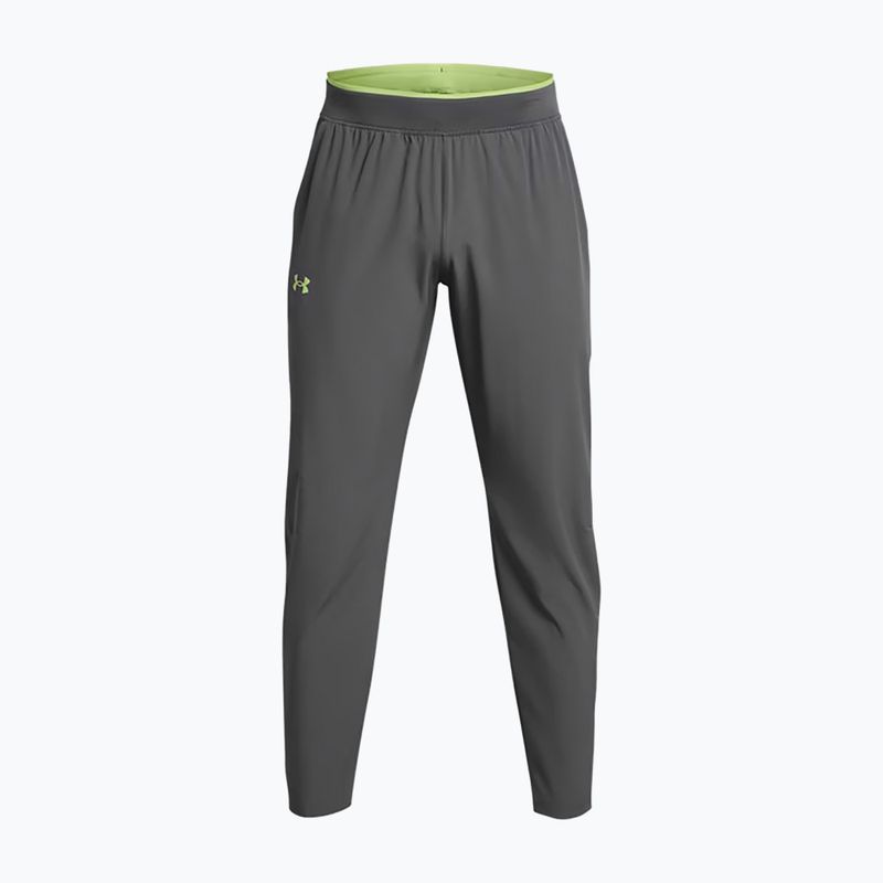 Men's Under Armour Storm Run castlerock / morhp green / reflective running trousers 6