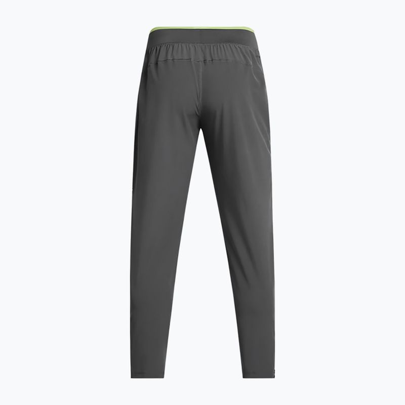 Men's Under Armour Storm Run castlerock / morhp green / reflective running trousers 7