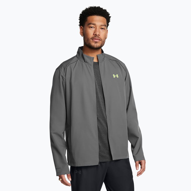 Under Armour Storm Run men's running jacket castlerock/jet gray/reflective