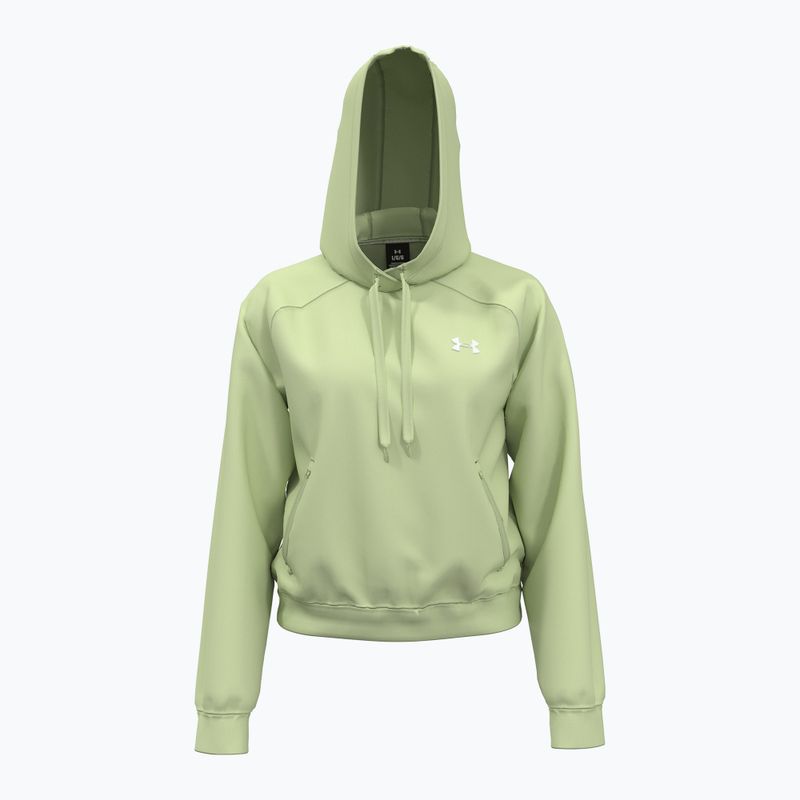 Women's Under Armour Pro Fleece Hoodie retro green/white