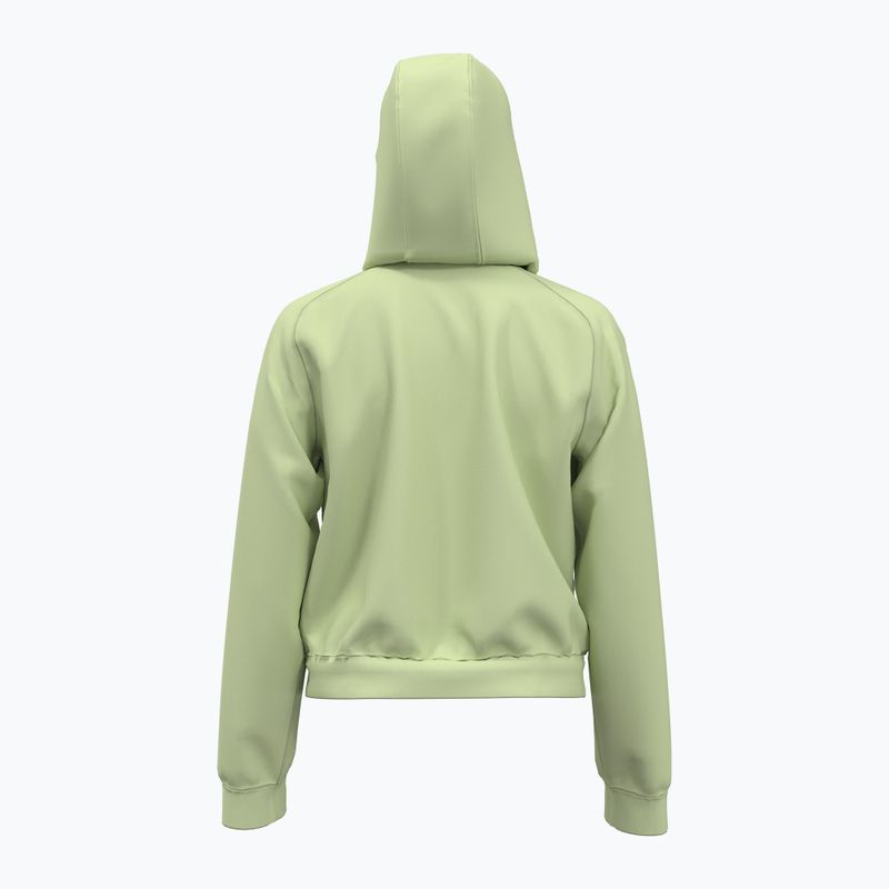 Women's Under Armour Pro Fleece Hoodie retro green/white 2