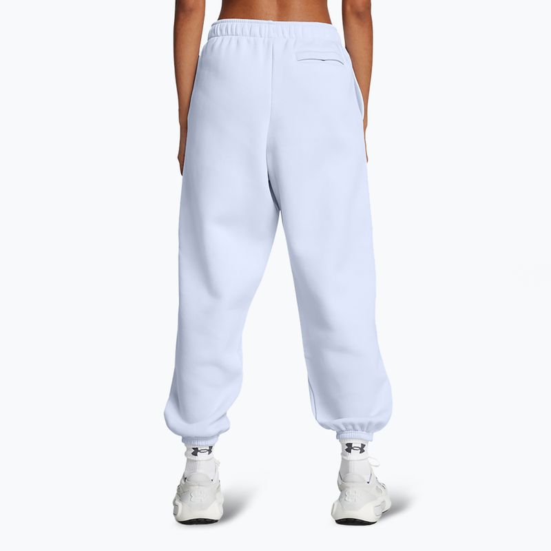 Women's Under Armour Icon Fleece Oversized Wordmark trousers nimbus blue/nimbus blue 3