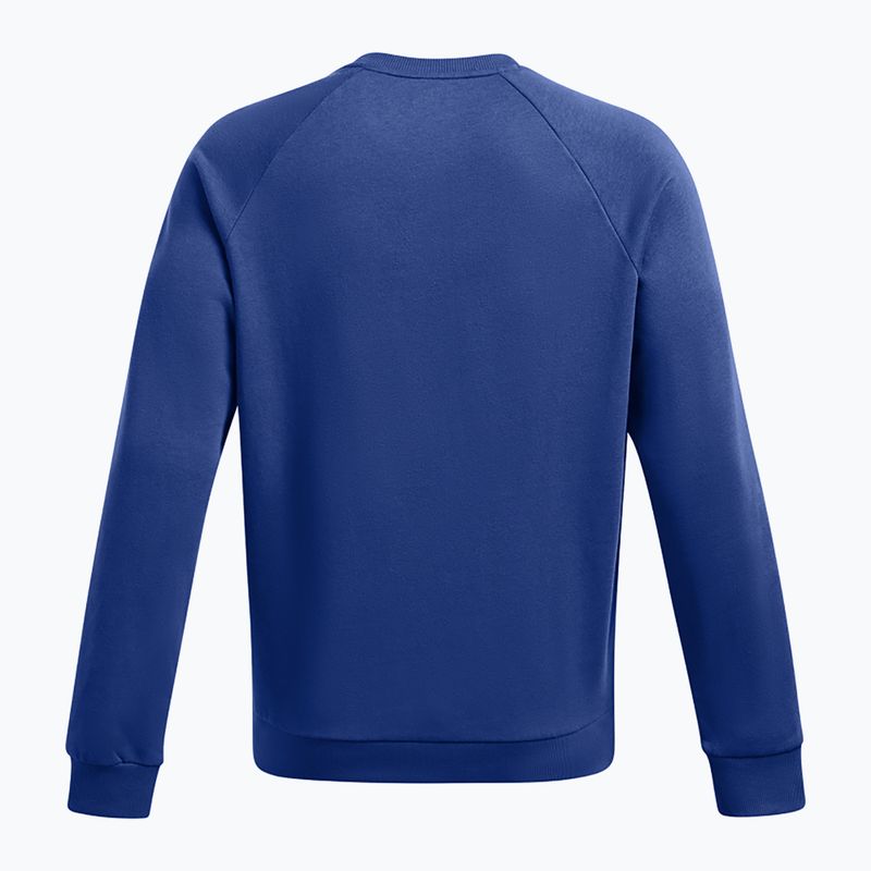 Men's Under Armour Rival Fleece Crew tech blue/white sweatshirt 2