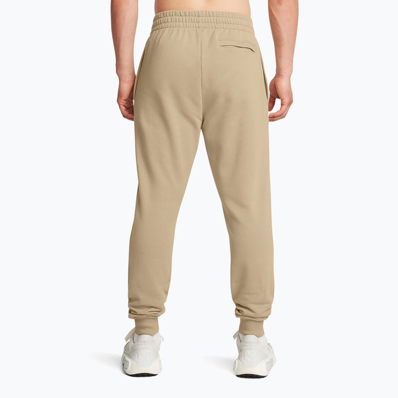 Trousers Under Armour Rival Fleece Joggers city khaki/white 3