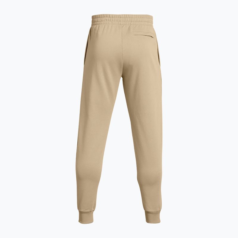 Trousers Under Armour Rival Fleece Joggers city khaki/white 7