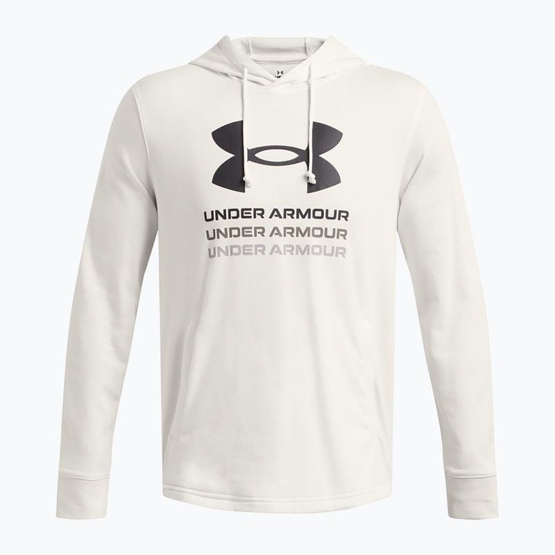 Men's Under Armour Rival Terry Graphic Hood onyx white/black