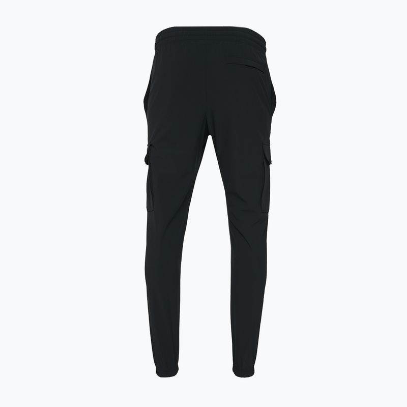 Men's Under Armour Vibe Woven Cargo trousers black/white 6