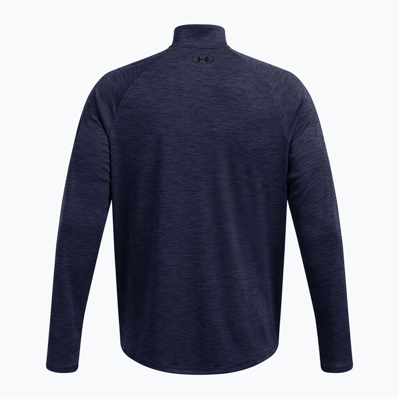 Men's sweatshirt Under Armour Tech Textured 1/2 Zip midnight navy/black 2