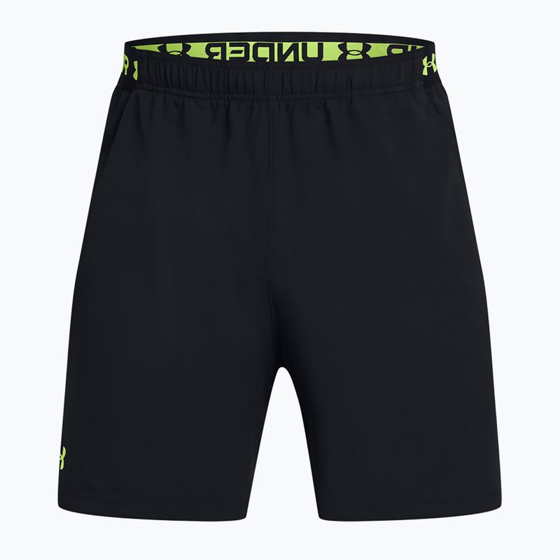 Under Armour men's training shorts UA Vanish Woven 6in black/morph green 5