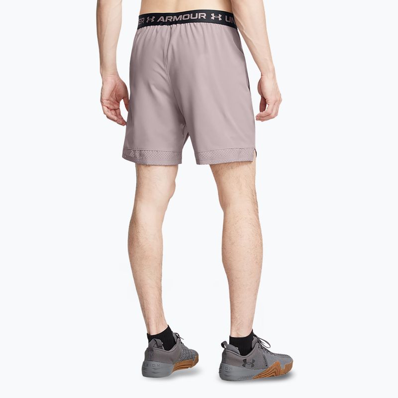 Under Armour men's training shorts UA Vanish Woven 6in tetra gray/black 3