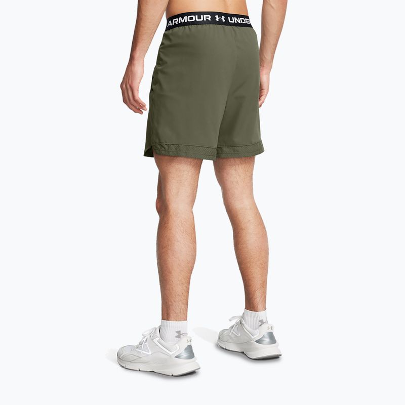 Under Armour men's training shorts UA Vanish Woven 6in marine green/white 3