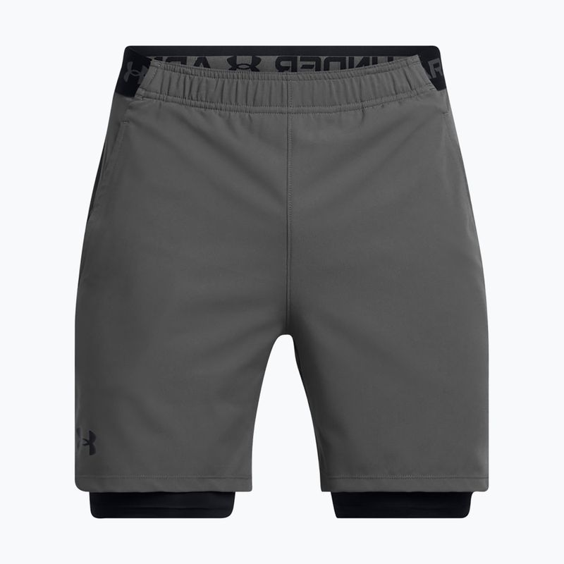Men's training shorts Under Armour Vanish Woven 2In1 Sts castlerock/black/black 5
