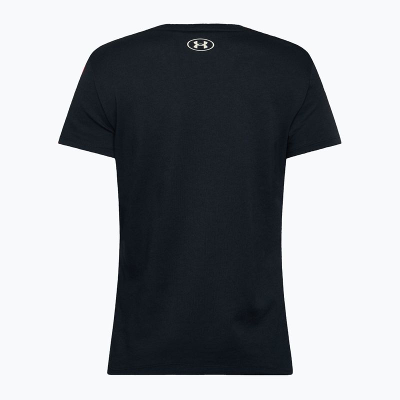Under Armour Project Rock HW women's training t-shirt black/silt 2