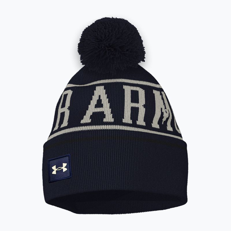 Under Armour men's winter beanie Halftime Pom Beanie midnight navy/summit white 3