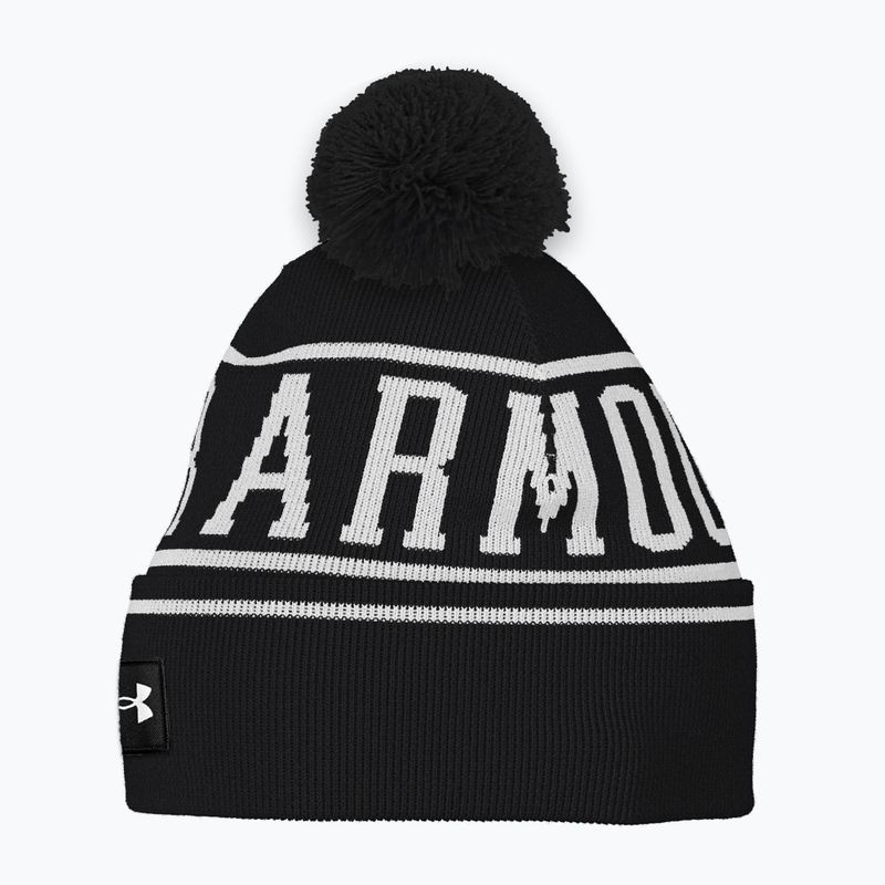Under Armour men's winter beanie Halftime Pom Beanie black/white/white 4