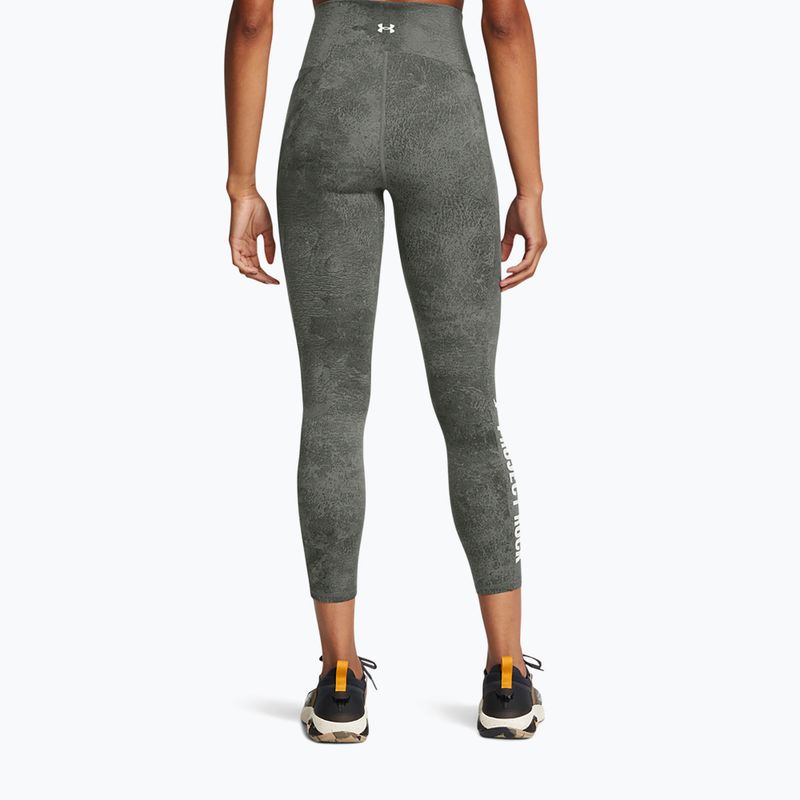 Under Armour Project Rock women's training leggings clay green / silt 3