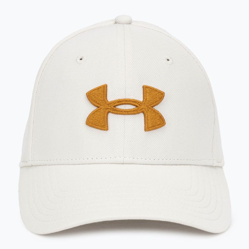 Men's Under Armour Blitzing summit white/yellow ochre baseball cap 2