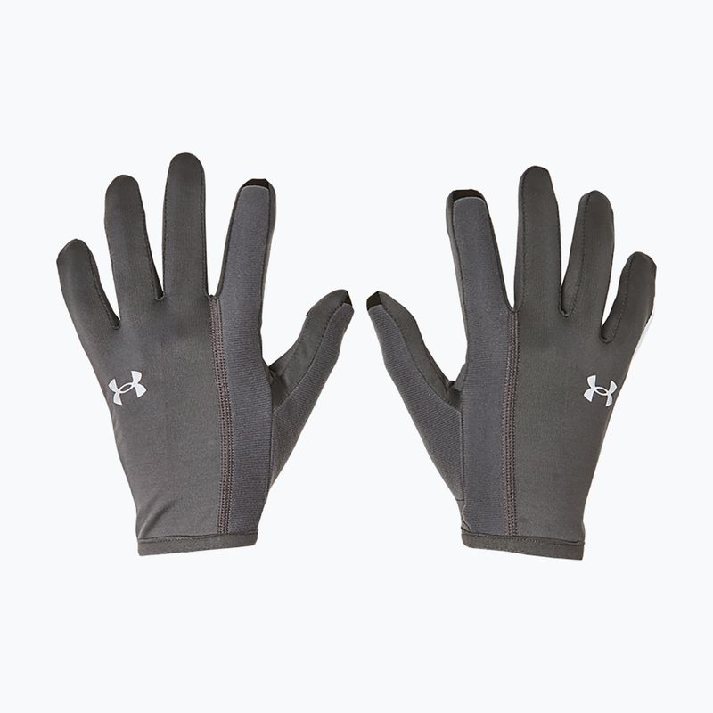 Men's Under Armour Storm Run Liner castlerock / castlerock / reflective running gloves