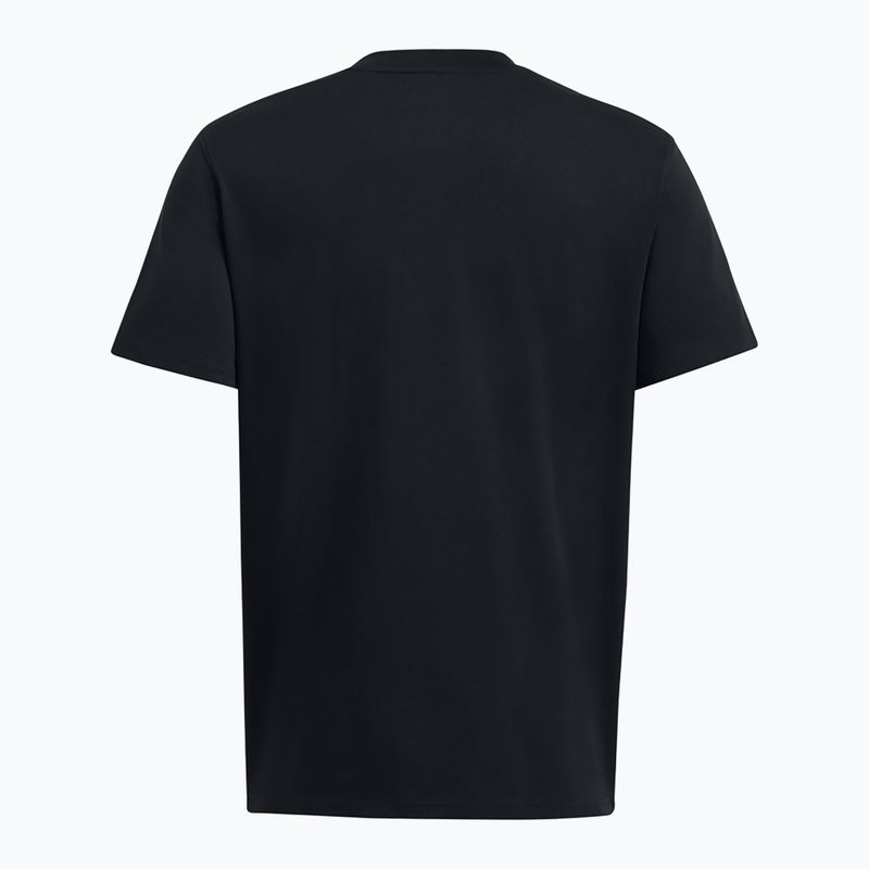 Men's T-shirt Under Armour HW Armour Label black/black/black 2