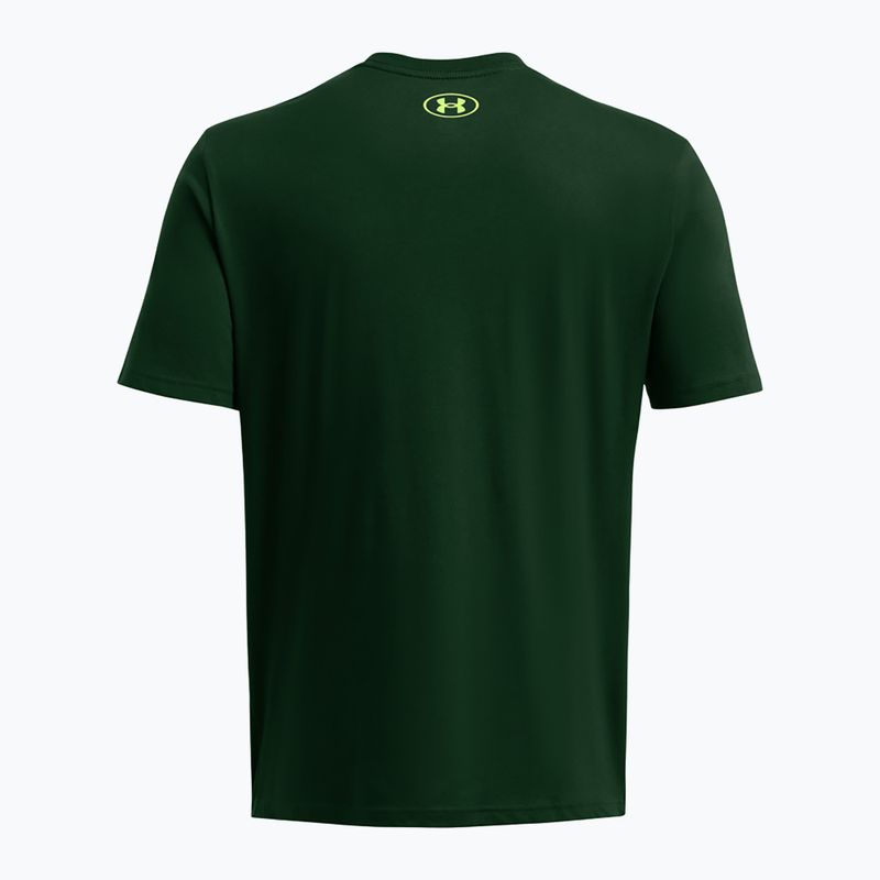 Under Armour GL Foundation Update forest green/morph green men's training t-shirt 2