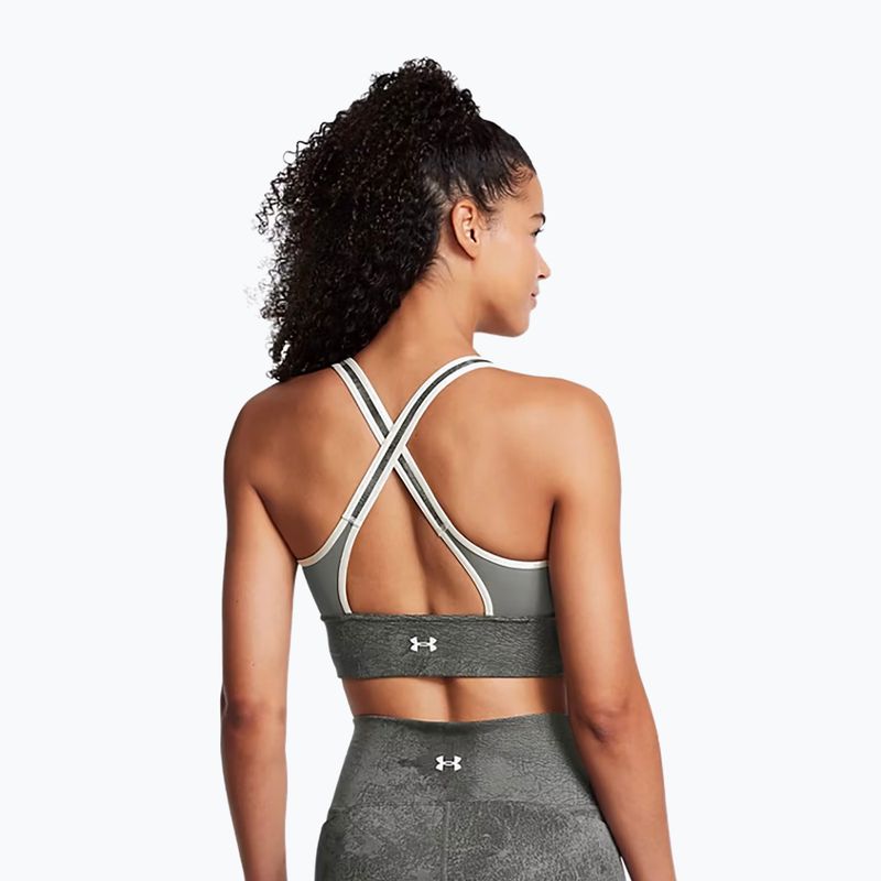 Under Armour Project Rock Infinity Let's Go clay green/silt training bra 2