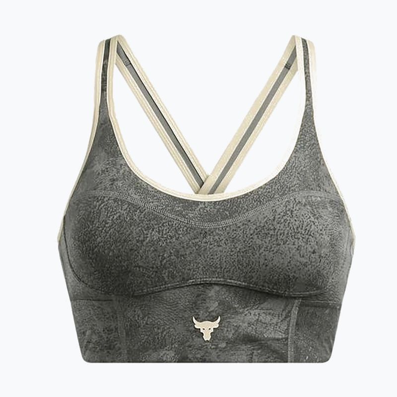 Under Armour Project Rock Infinity Let's Go clay green/silt training bra 3