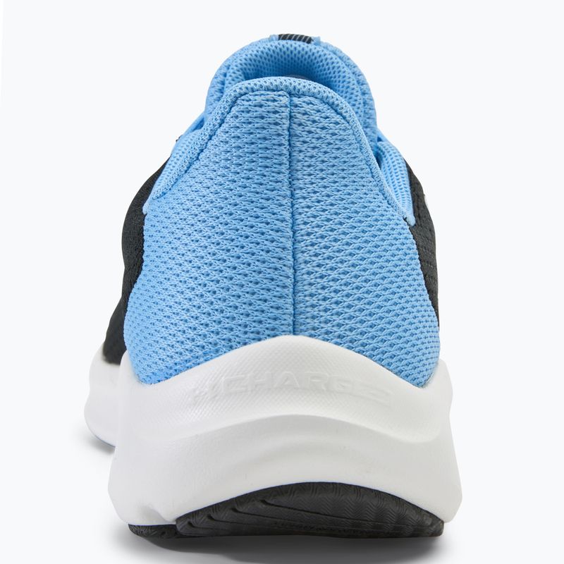 Under Armour Charged Pursuit 3 Big Logo women's running shoes black/horizon blue/white 6