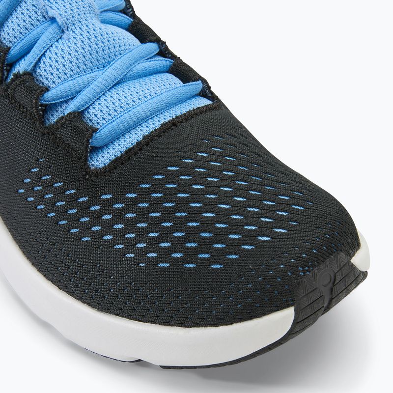 Under Armour Charged Pursuit 3 Big Logo women's running shoes black/horizon blue/white 7