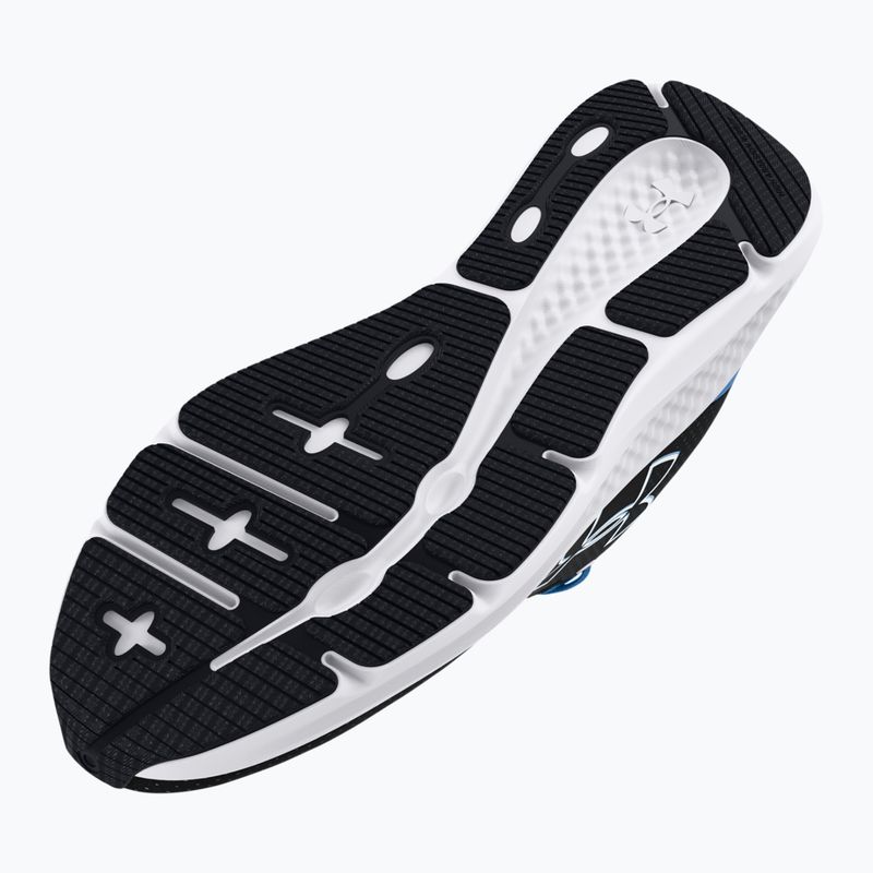 Under Armour Charged Pursuit 3 Big Logo women's running shoes black/horizon blue/white 12