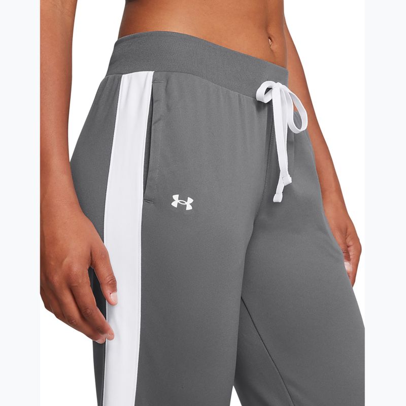 Under Armour Tricot castlerock/white women's tracksuit 3