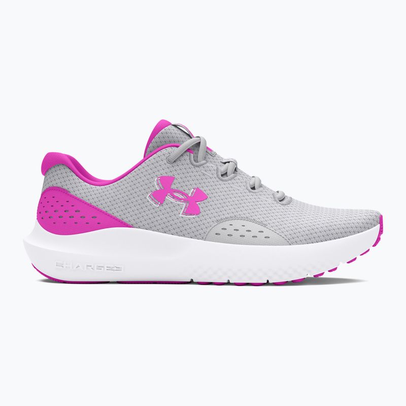 Under Armour Charged Surge 4 halo gray/vivid magenta/vivid magenta women's running shoes 9