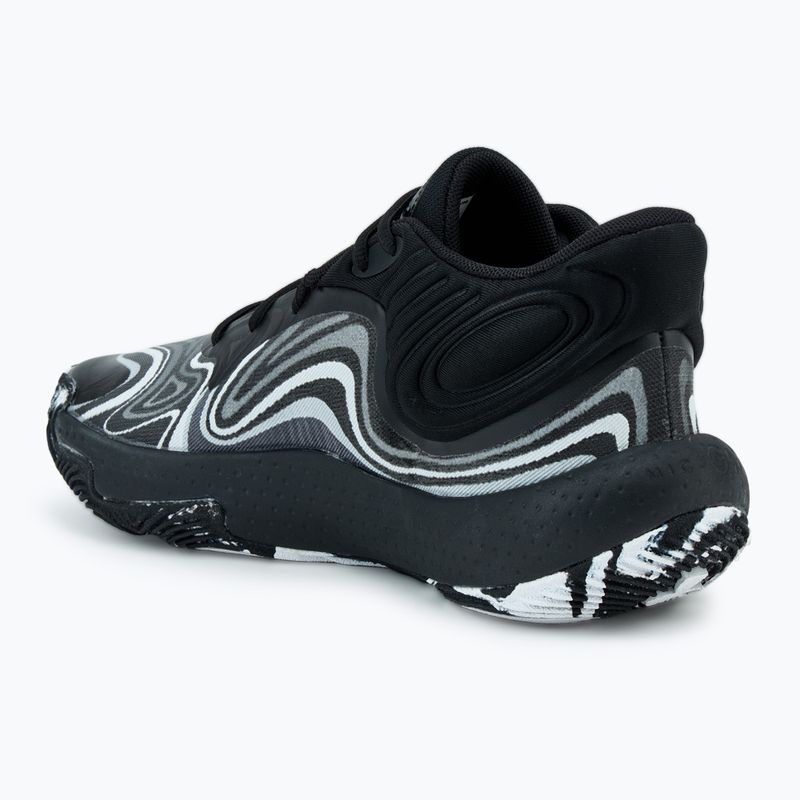 Under Armour Spawn 6 Mid basketball shoes black/distant gray/mod gray 3