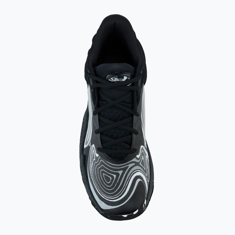 Under Armour Spawn 6 Mid basketball shoes black/distant gray/mod gray 5