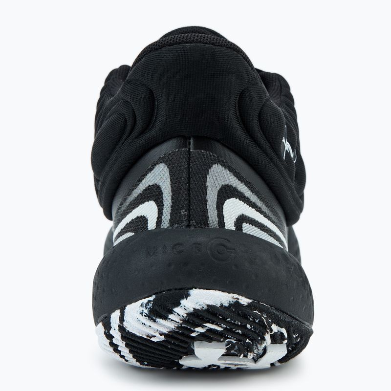 Under Armour Spawn 6 Mid basketball shoes black/distant gray/mod gray 6