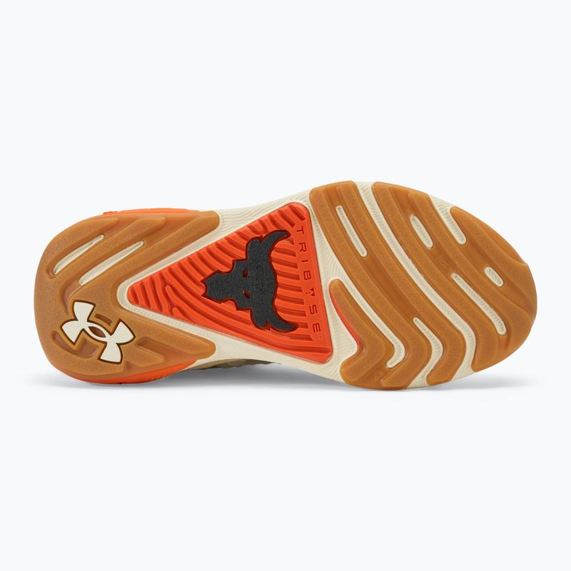 Under Armour Project Rock 7 silt/silt/team orange women's training shoes 4