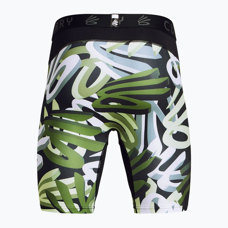 Under Armour Curry HeatGear Printed retro green/surplus green/white men's shorts 2