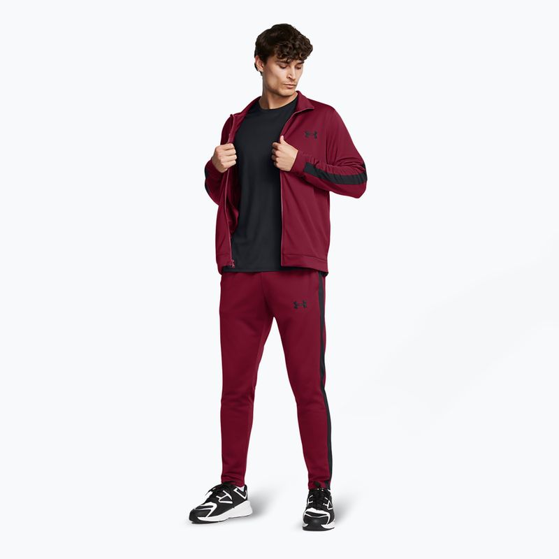 Under Armour men's tracksuit UA Knit Track Suit cardinal/racing red