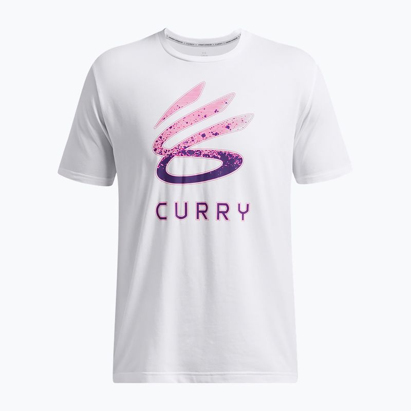 Men's Under Armour Curry Logo T-shirt Trend white/purple 4