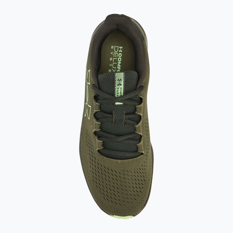 Men's Under Armour Charged Pursuit 3 Big Logo running shoes marine from green/baroque green 5