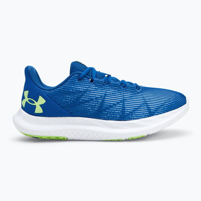 Under Armour Charged Speed Swift tech blue/tech blue/morph green men's running shoes 2