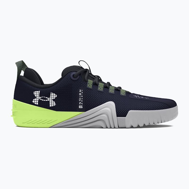 Under Armour men's training shoes TriBase Reign 6 midnight navy/morph green/white 8