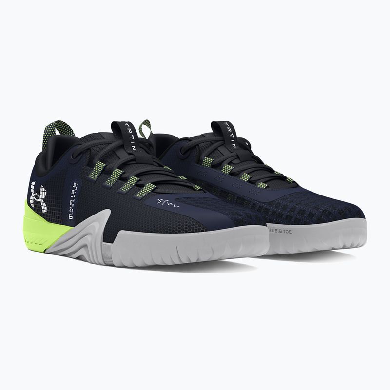 Under Armour men's training shoes TriBase Reign 6 midnight navy/morph green/white 10