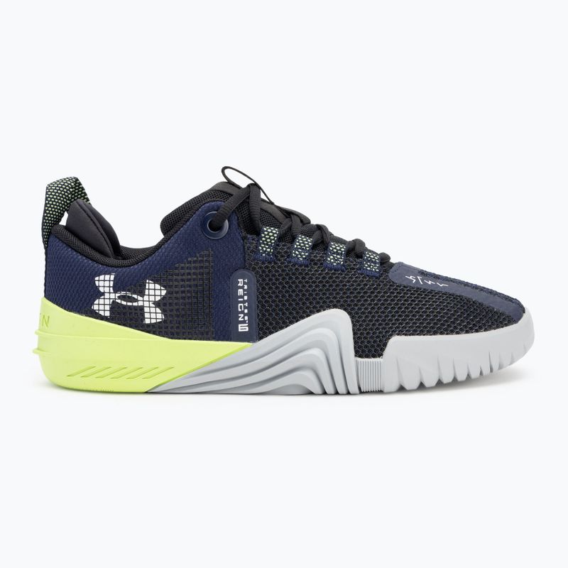 Under Armour men's training shoes TriBase Reign 6 midnight navy/morph green/white 2