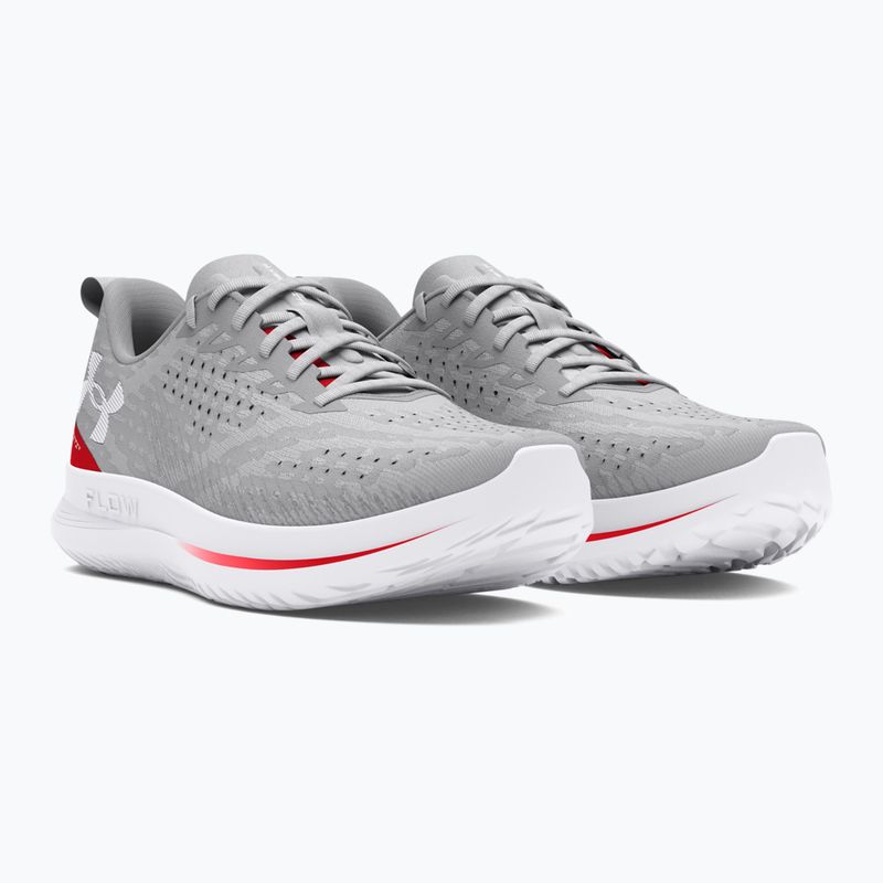 Under Armour Velociti 4 halo gray/racer red/white men's running shoes